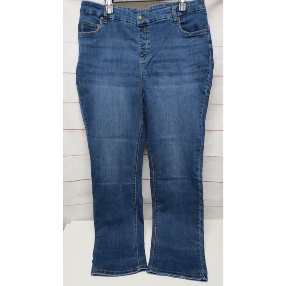 D & Co Plus Size 20W Stretch Denim Pull on Jeans QVC - Picture 1 of 7